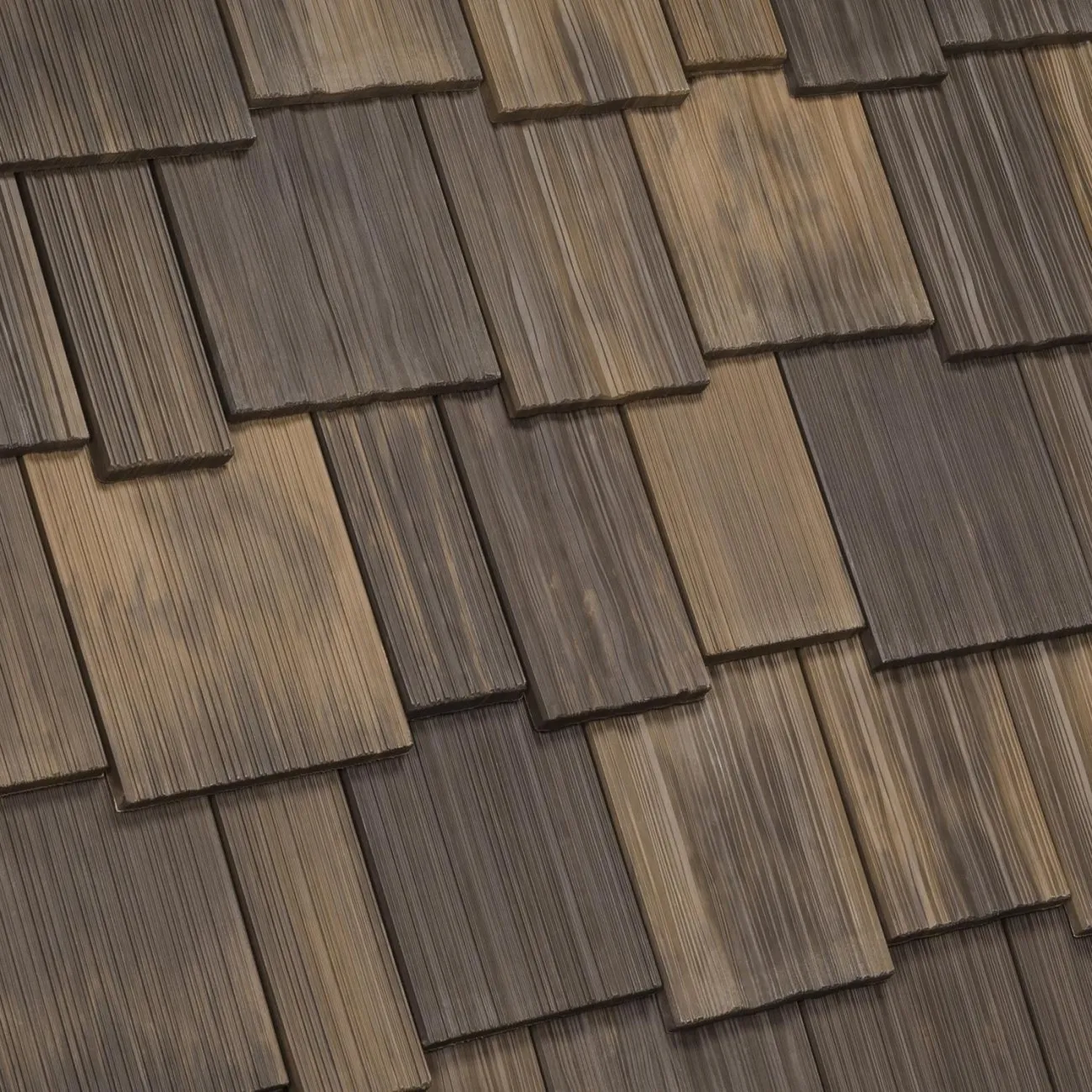 DaVinci Roofscapes Multi-Width Shake Aged Cedar